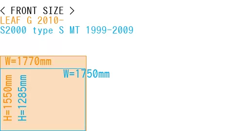 #LEAF G 2010- + S2000 type S MT 1999-2009